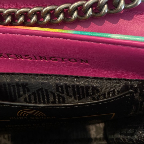 Kurt Geiger. The Kensington flap over bag. Rainbow. Leather. Quilted. Nwot - Picture 11 of 12